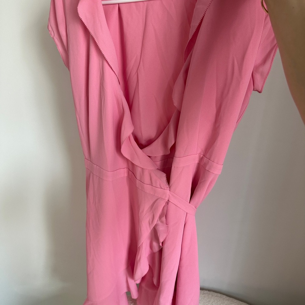 Sunday Baby Pink Wrap Dress